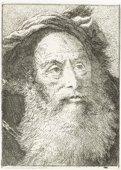 Homme avec barbe - Giovanni Domenico Tiepolo