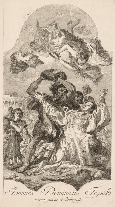 Le martyre de Saint Étienne - Giovanni Domenico Tiepolo