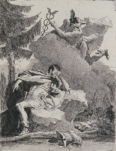 Mercure apparaît à Énée dans un rêve, 1757 - Giovanni Domenico Tiepolo