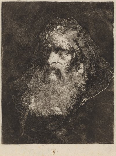 Vieil homme à tête nue - Giovanni Domenico Tiepolo