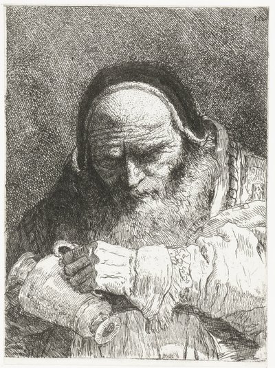 Pape avec une cruche, Verzameling hoofden (série) - Giovanni Domenico Tiepolo