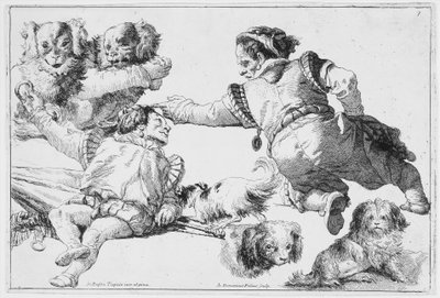 Études de Nains et de Chiens - Giovanni Domenico Tiepolo