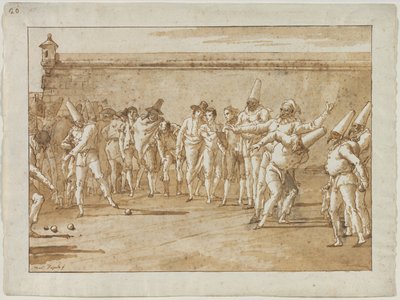 Le jeu de boules, années 1790 - Giovanni Domenico Tiepolo