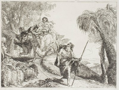 La Sainte Famille Descendant un Chemin Forestier, Près d