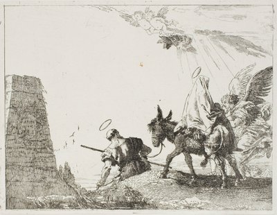 La Sainte Famille passant près d