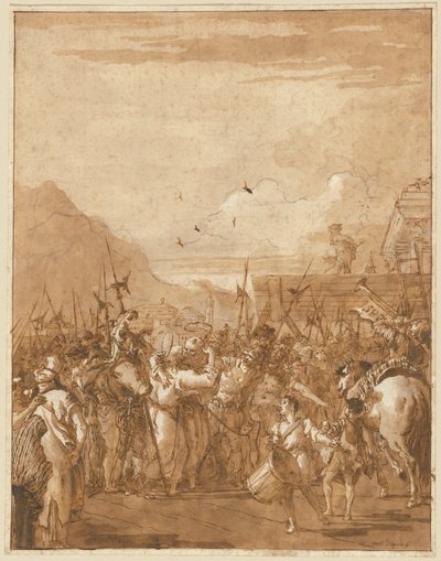 La séparation de Saint Pierre et Saint Paul - Giovanni Domenico Tiepolo