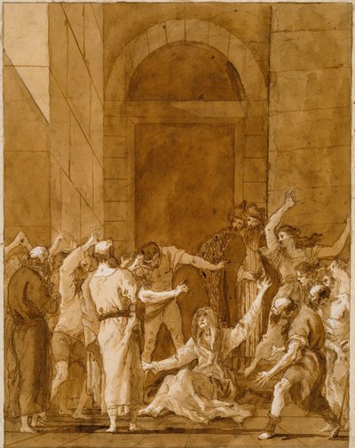 La résurrection de Tabitha - Giovanni Domenico Tiepolo