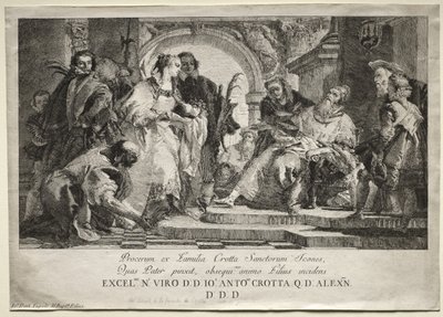 Les Saints de la famille Crotta - Giovanni Domenico Tiepolo