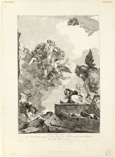 La Vierge apparaissant à Saint Simon Stock - Giovanni Domenico Tiepolo