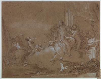 Le Temps (Chronos) confiant Cupidon à Vénus - Giovanni Domenico Tiepolo