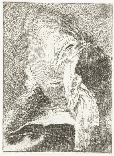 Homme turc avec turban tourné de côté - Giovanni Domenico Tiepolo