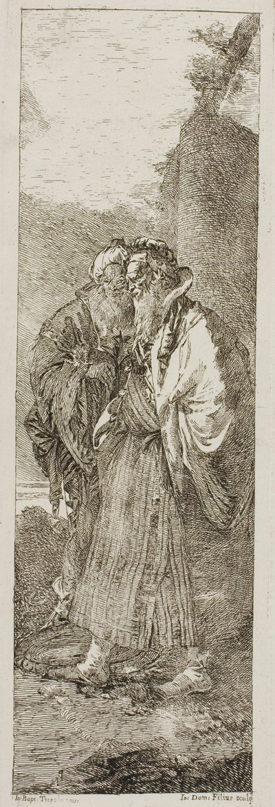 Deux vieux hommes - Giovanni Domenico Tiepolo