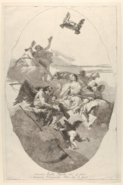 Vénus confiant Cupidon au Temps, 1758-80 - Giovanni Domenico Tiepolo