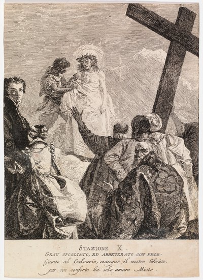 Via crucis - Station X. Jésus est dépouillé de ses vêtements - Giovanni Domenico Tiepolo
