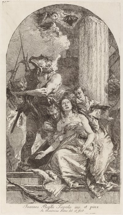Le martyre de Sainte Agathe - Giovanni Domenico Tiepolo after Giovanni Battista Tiepolo