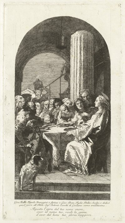 La Cène - Giovanni Domenico Tiepolo after Giovanni Battista Tiepolo