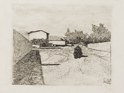 Une rue - Giovanni Fattori