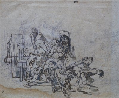 Charrette avec quatre bœufs - Giovanni Fattori