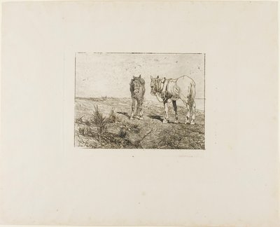Repos des chevaux - Giovanni Fattori