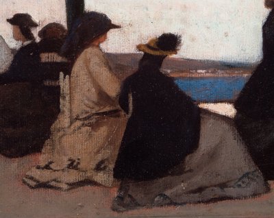 La rotonde de Palmieri (détail) - Giovanni Fattori