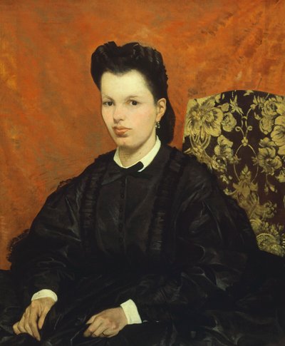 Portrait de sa première femme, par Giovanni Fattori (1825-1908) - Giovanni Fattori