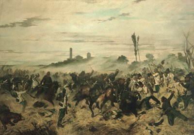 La Bataille de Montebello - Giovanni Fattori