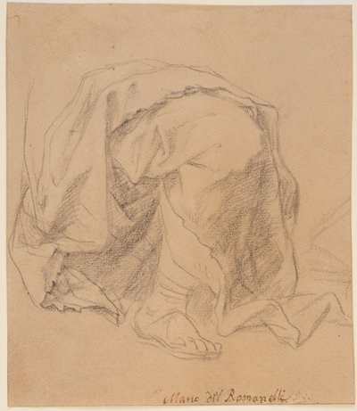 Étude de draperie - Giovanni Francesco (1610 62) Romanelli