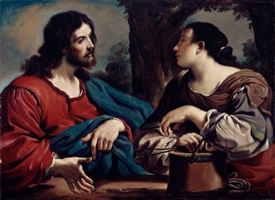 Le Christ et la femme de Samarie, c.1620 - Giovanni Francesco Barbieri