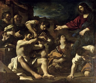 La Résurrection de Lazare, vers 1619 - Giovanni Francesco Barbieri