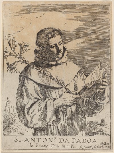 Saint Antoine de Padoue - Giovanni Francesco Barbieri, called Guercino