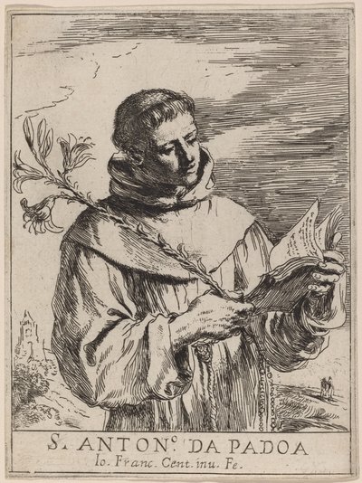 Saint Antoine de Padoue - Giovanni Francesco Barbieri, called Guercino