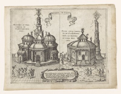Miracle chrétien survenu à Constantinople - Giovanni Francesco Camocio