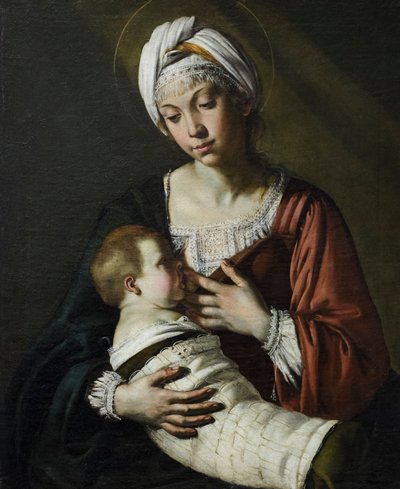 Madonna col bambino, aussi connue sous le nom de Madonna del latte - Giovanni Francesco Guerrieri