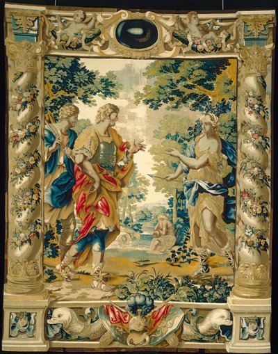 Vénus dit à Énée et à son ami Achate d