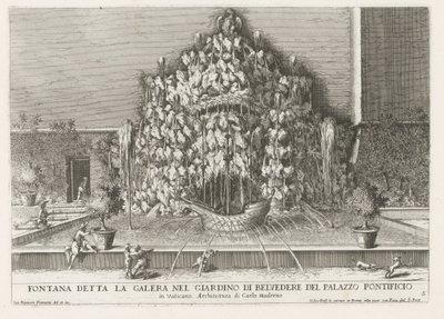 Fontana della Galera dans les jardins du Vatican - Giovanni Francesco Venturini