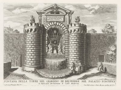 Fontaine dans les jardins du Vatican - Giovanni Francesco Venturini