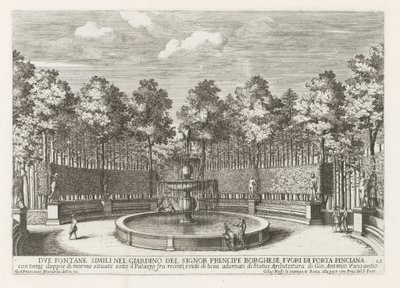 Fontaine dans la Villa Borghese à Rome - Giovanni Francesco Venturini