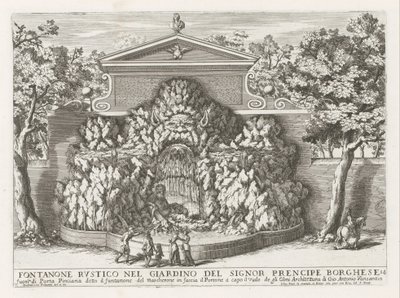 Fontaine dans la Villa Borghese à Rome - Giovanni Francesco Venturini