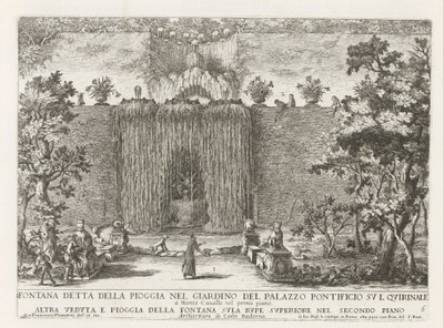Fontaine dans les jardins du Palazzo del Quirinale à Rome - Giovanni Francesco Venturini