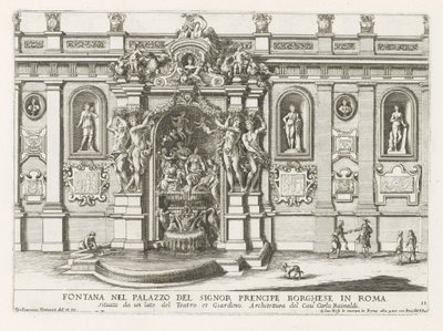 Nymphaeum dans la cour du Palazzo Borghese à Rome - Giovanni Francesco Venturini
