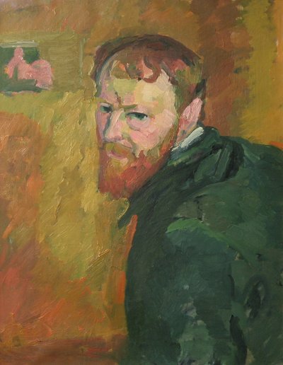 Autoportrait par Giacometti, Giovanni (1868-1933). Huile sur toile, vers 1913, Dimension : 65x50. Kunsthaus Zürich - Giovanni Giacometti