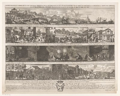 Procession pour libérer Rome de la peste - Giovanni Giacomo de