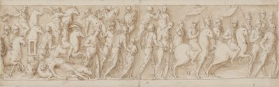 32 copies après la colonne de Marc Aurèle, Piazza Colonna à Rome - Giovanni Guerra