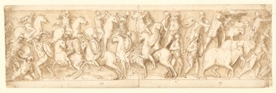 Attaque contre les Allemands (LXIII); leurs chefs sont capturés (partiellement restauré sur la colonne; LXIV) - Giovanni Guerra