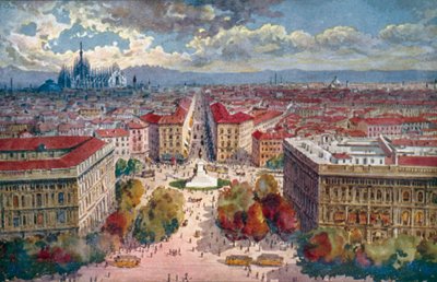 Milan : Panorama du château - Giovanni Guerzoni