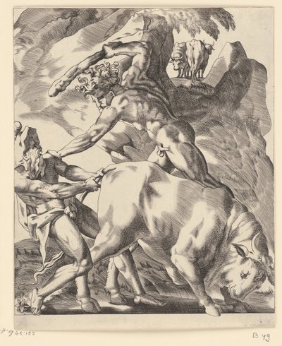 Hercule combat Cacus - Giovanni Jacopo Caraglio