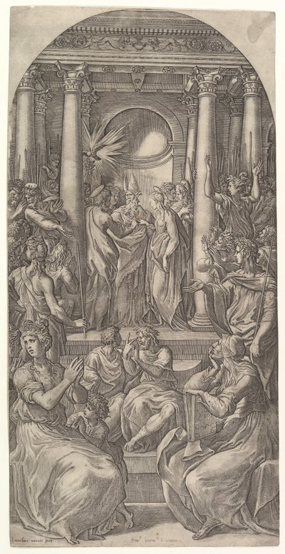 Le Mariage de la Vierge, vers 1525 - Giovanni Jacopo Caraglio