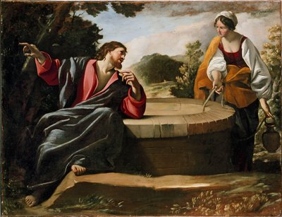Le Christ et la femme de Samarie - Giovanni Lanfranco