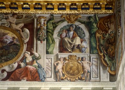 (détail) du hall du palais Quirinal, Rome - Giovanni Lanfranco