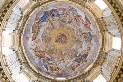 Dôme de la cathédrale de Naples, Naples, Italie - Giovanni Lanfranco